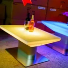 Table Sale Plastic Light Table Glowing PE Waterproof Lighting Bar Restaurant Plastic LED Table For Sale