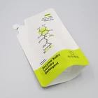 Matt white food grade biodegradable packaging stand up pouch for liquid