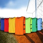 Factory OEM custom print sports vests scrimmage football rugby training vests soccer mesh bibs