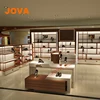 Shopping Mall Wood Shoe Display Cabinets Wall Mounted Shoe Display Case