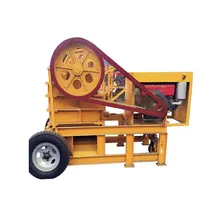 Effective and Powerful Portable Small Diesel Engine Jaw Stone Crusher
