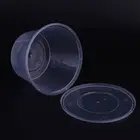Biodegradable disposable plastic bowl with lid of portable food