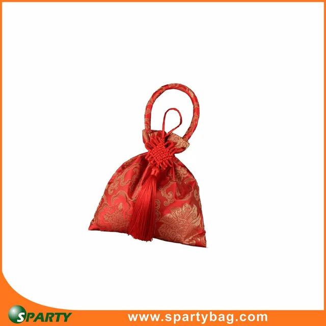 luxury romantic red popular wedding gift bag