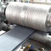 Co-extrusion plastic WPC decking machine with online embossing device