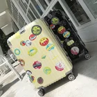 stock cheap printed trolley travel luggage suitcase with 4 Spinner 360 Degree Wheels and TSA LOCK