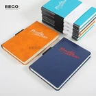 eco stationery gift set traveller cover a5 printing pen holder pvc insert black paper pu leather notebook