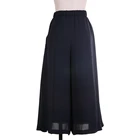 Hot promotion pretty black high waist long skirt lightweight lace ladies skirt