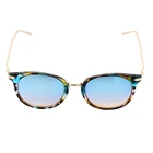 Cat Eye Female Fashion High Quality Mirror Sunglasses