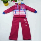 2018 new winter custom embroidered 2pcs polyester clothing sets for kids