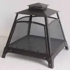 26" Square fireplace, high temp painting outdoor fire pit