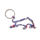 Wholesale custom logo metal Bull shape keychains