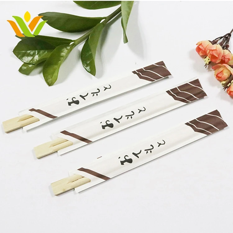 custom wrapped bamboo twin chopsticks in cheap price