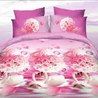 Wholesale 3D Printed Cotton Bedding Set Duvet Cover Bed Sheet for Home