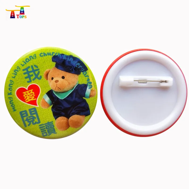 anniversary souvenirs custom logo gifts crafts plastic pins back