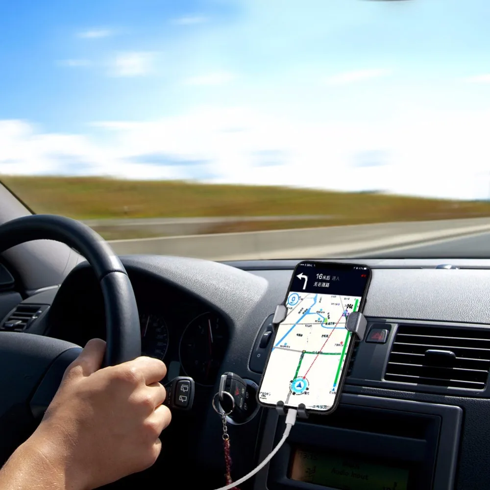 Gravity Car Phone Holder Air Vent Mount Clip (8)