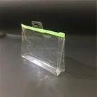 Custom Clear pvc stand up plain zipper pouch for bottle package