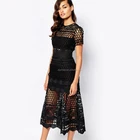 wholesale clothing latest net dress design cut work dress for women