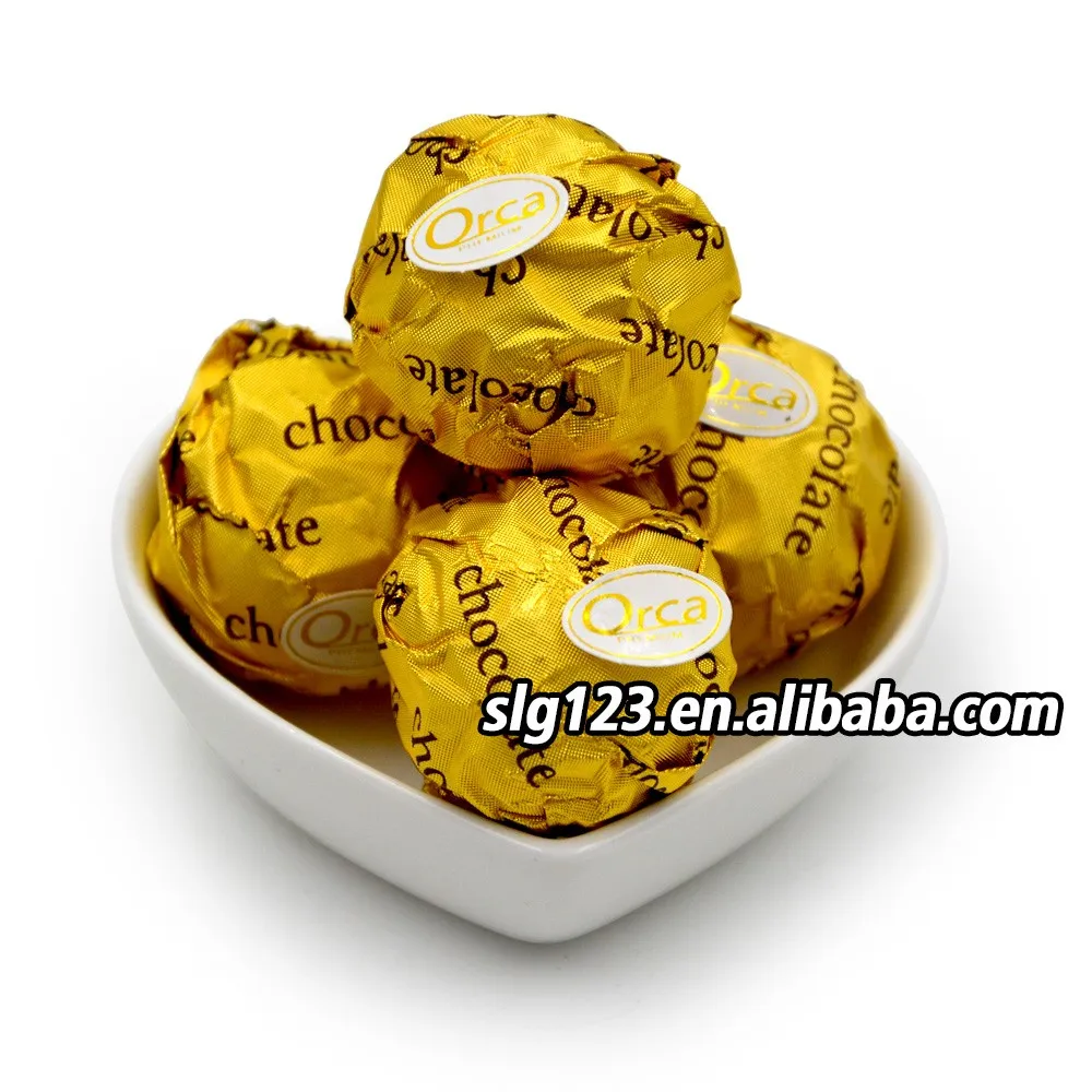 sweet double heart box crispy ball almond nuts chocolate ball