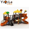 Heavy forest wooden outdoor games kids outdoor play gym wood slide