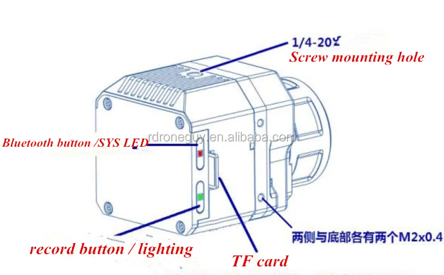 2017 hot sale multiple reading temperature thermal gimbal camera for dji drone Night Version thermal camera