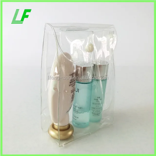 plastic pvc  bag with  button close   promotion pvc gifts