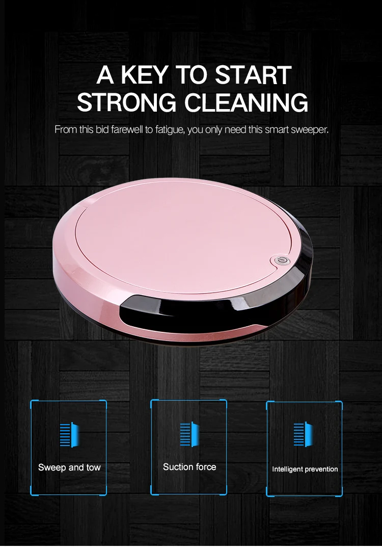 New 3 in 1 Anti-falling Smart Robot Cleaner For Carpet Cleaning