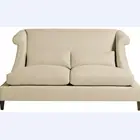VILLA LOVESEAT French Classic Velvet two Seater solid wood legs living room Sofa 2 seater sofa 3 seater sofa