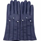 Girls Custom Made Leather Gloves winter sheepskin gloves women motorcycle cashemere fur gloves