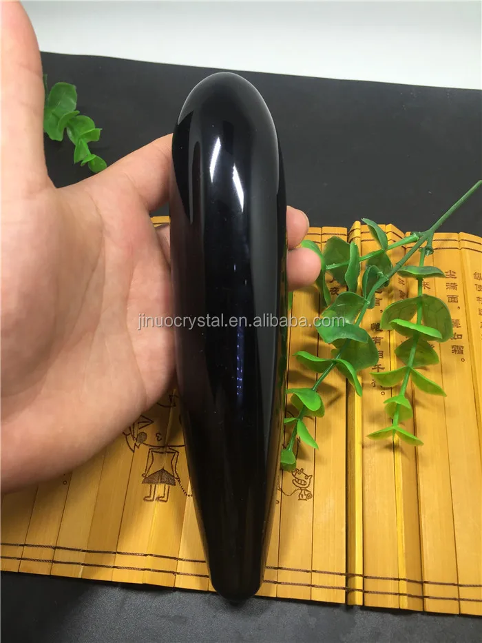 Natural Obsidian Crystal Healing Yoni Massage Wands Crystal Dildos for sexy women