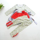 High quality baby girl boutique outfits wholesale children girl fall clothes sets kids knit cotton clothing