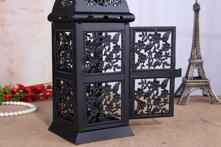YS-R277 Iron Candlestick European retro lantern ornaments decorate wedding gifts gift