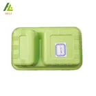 2 Compartments 500ml plastic disposable microwave food container