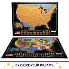 Scratch off map Detailed Scratch Off World Map Excellent Travel Gift Scratch map Customized
