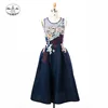 New Coming Embroidered With Stones Womens Ladies Party Wear Gown Designer One Piece Short Dress
