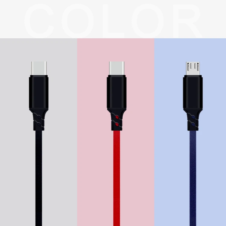 3 in 1 Multi Type C Cable Charger Micro USB Data Sync 3A Fast Charging Cable for iPhone Android - ANKUX.COM