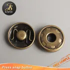 Advanced Round Custom Embossed Brass Metal Press Snap Button