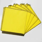 50%viscose yellow color needle punched nonwoven fabric chemical floor cleaning cloth