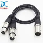 Wholesale/OEM XLR Microphone Cable NC3MX Male XLR to 2 NC3FX Female XLR Male to Female M/F