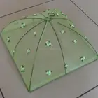 Noncontractible food cover / fruit cover with pearl yarn