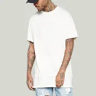 Men fashion hem double layer fashion long line t shirt men