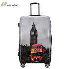 High quality printed colorful abs hard shell luggage