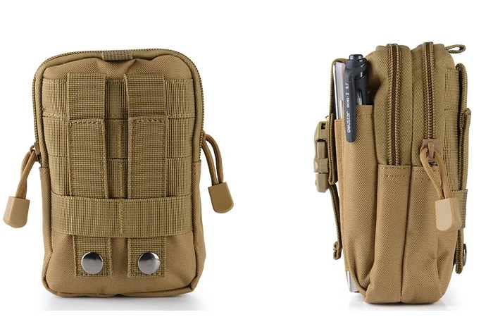 Multifunction custom mens women sport bum pouch bag camo military travel waist pack
