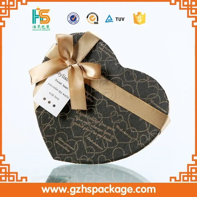 heart shape wedding favour chocolate packaging paper boxes/candy