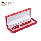 Red Color Custom Gift Wedding Souvenir Fine Point Gift Pen Set With Box