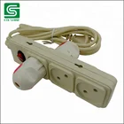 Colshine ABS 10A 250V power extension socket with earth connection