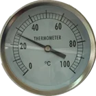 HF High Quality All SS -5-55Celsius Bottom Connection adjustable angle Bimetal Temperature Bimetallic Thermometers