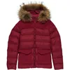 Mens Warmth Padded Jacket Fur Hood Jacket Coat For Winter