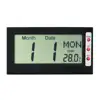 Digital LCD Alarm Digital Clock with Indoor Thermometer