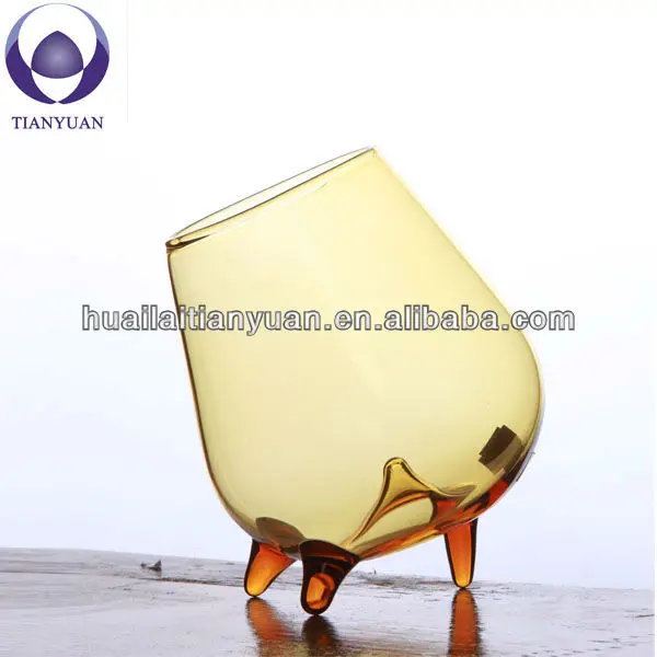 factory handmade hot sell stemless wine glass cup