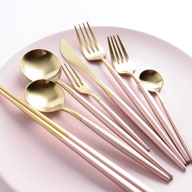 Royal 304 (18/10) Slim Waist Dinnerware Table Cutlery Set Cubiertos  Stainless Steel Recycled Silverware Party Wedding Event Gold Plated Cutlery  - China Stainless Steel Cutlery and Gold Plated Cutlery price